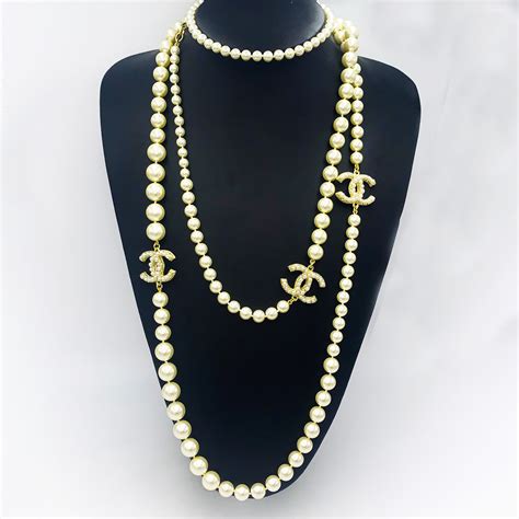 chanel heart pearl necklace|chanel pearl necklace price list.